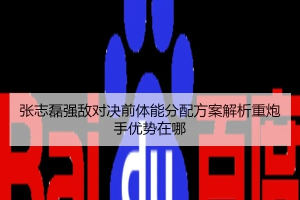 张志磊强敌对决前体能分配方案解析重炮手优势在哪
