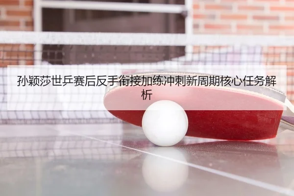 孙颖莎世乒赛后反手衔接加练冲刺新周期核心任务解析